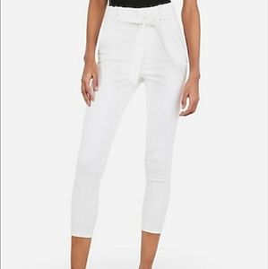 Express Super High Waisted Denim Leggings